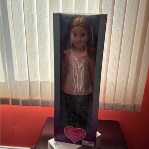American Dream Doll with Red Hair and Pink Outfit